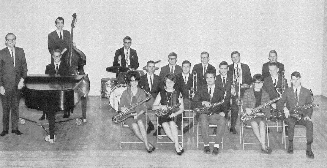JAZZ ENSEMBLE AT WISCONSIN STATE COLLEGE-EAU CLAIRE IN 1967, THE YEAR THE FESTIVAL BEGAN