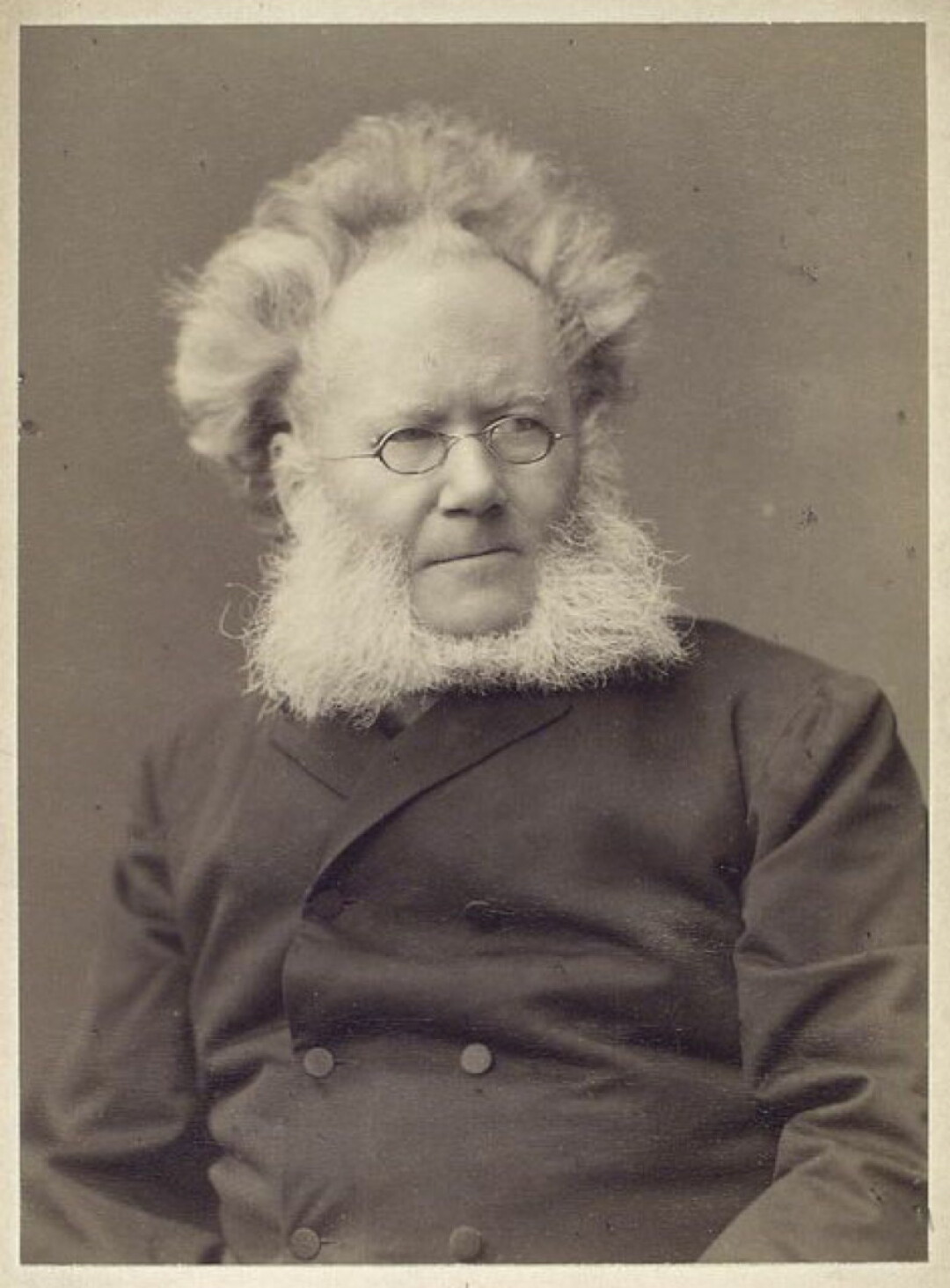 EVEN HIS HAIR WAS THEATRICAL. Henrik Ibsen is the second-most frequently performed playwright in the world, after Shakespeare.