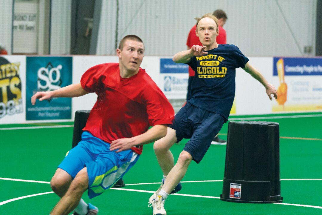 Columnist Luc Anthony, right, tries out for the Eau Claire Predators ... we hope he makes it!