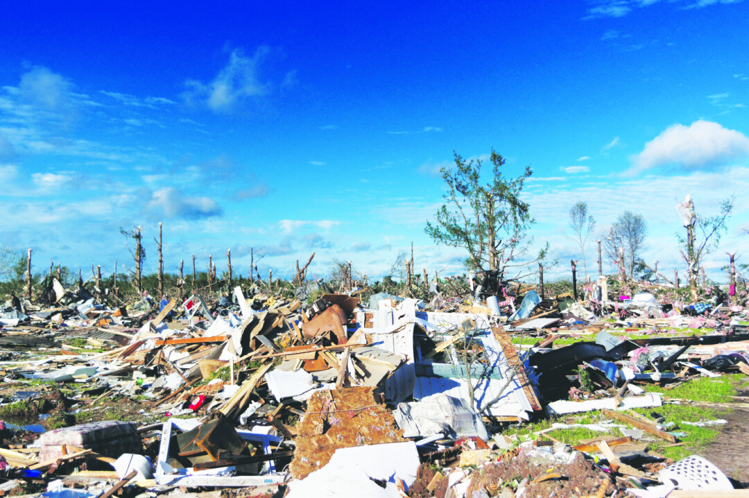 “That photo is from the Prairie Lake Estates mobile home park in Chetek after a tornado touched down there on May 16th, 2017. I was managing a shelter and reception center for affected residents at the Mosaic Telecom headquarters in Cameron, but had a moment to get a first hand look at the incident scene. “