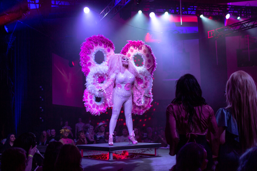 SPREAD YOUR WINGS. The Fire Ball is UW-Eau Claire’s annual drag extravaganza featuring local and national performers. All proceeds fund student social justice advocacy efforts through UWEC’s Gender & Sexuality Resource Center. 2019’s The Fire Ball: Apoqlypse was Feb. 22 and 23. 