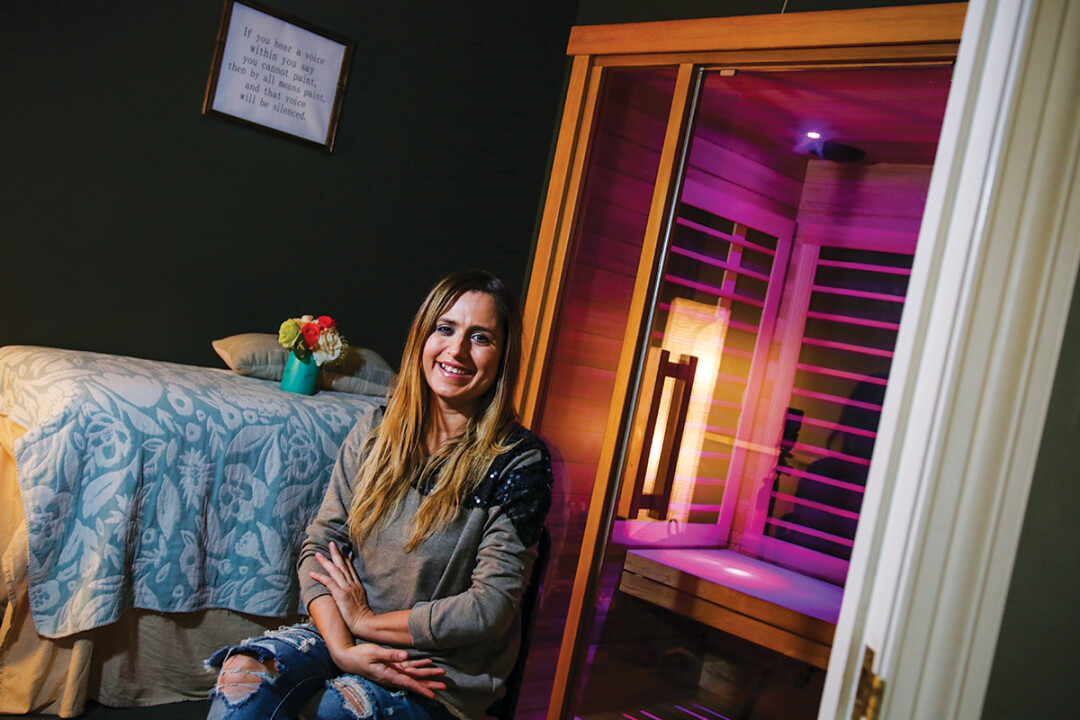 HOT IDEA. Marilyn Nicanor owns Rays of Sol, which opened last month. The business focuses on healing through infrared sauna therapy. Nicanor says infrared heat can boost the immune system.