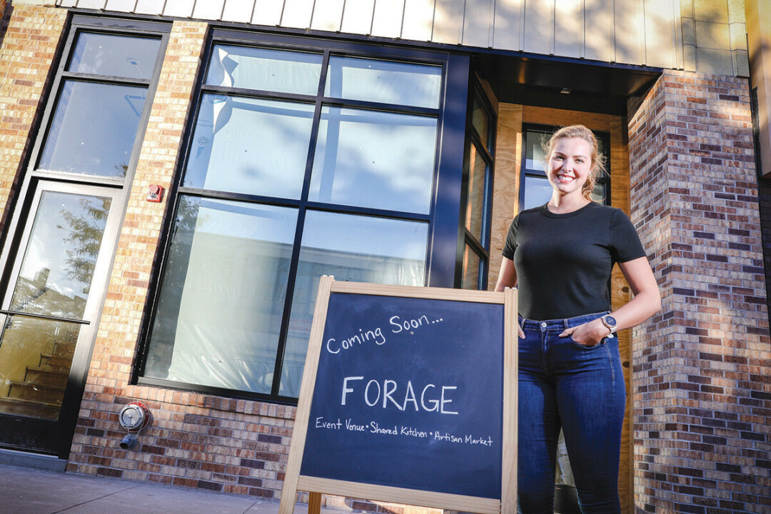 COMING SOON. Meredith Kervin Blankenheim, owner of Forage, at the food and event space’s new home, 403 S. Barstow St.