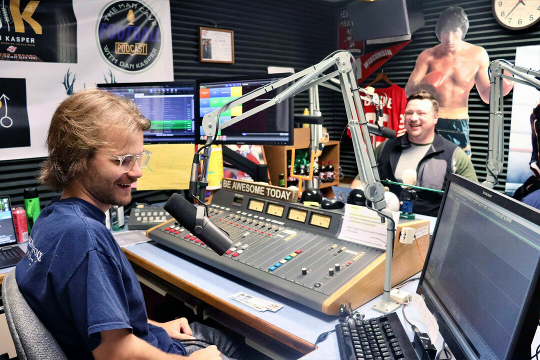 KICKING THINGS OFF. Adam Pearson (left) and Jon Fortier (right) recenty  launched their new sports radio show, “The Chippewa Valley Pregame” on 105.1 FM. 