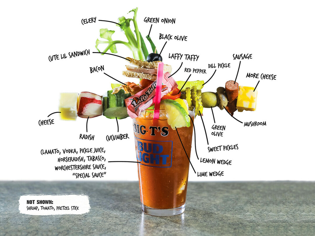 MAMMA MIA! Here is Big T’s beloved Bloody Mary in all its glory. (CLICK HERE FOR A CLOSER LOOK!)