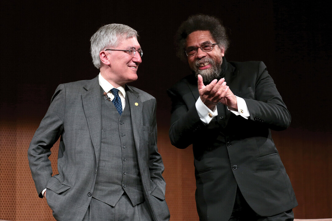 Noted academics Drs. Robert George and Cornel West will be the featured guests for a 