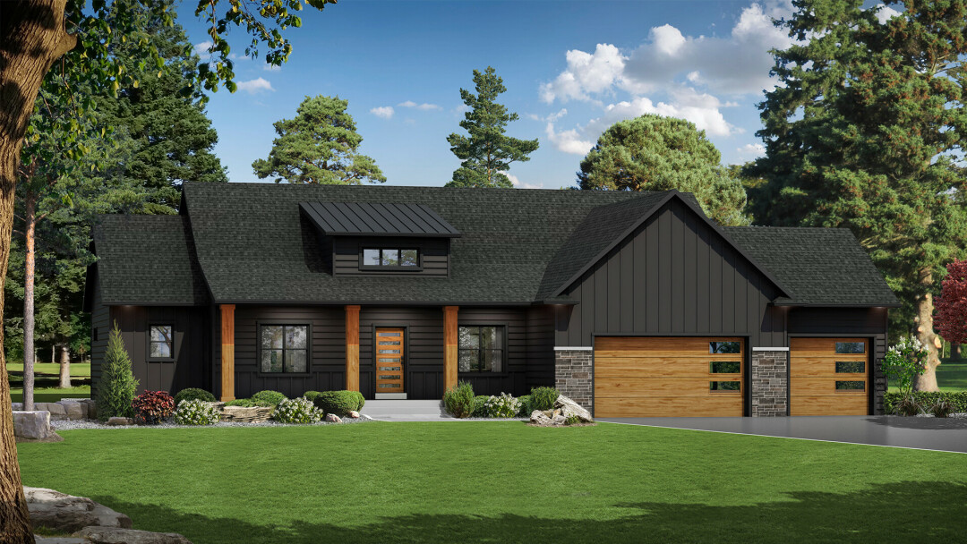 'FARMHOUSE' TO 'MODERN'. Just one of the trends that will be displayed at this year's Parade of Homes. (Rendering of Lowest Estates Lot 29)