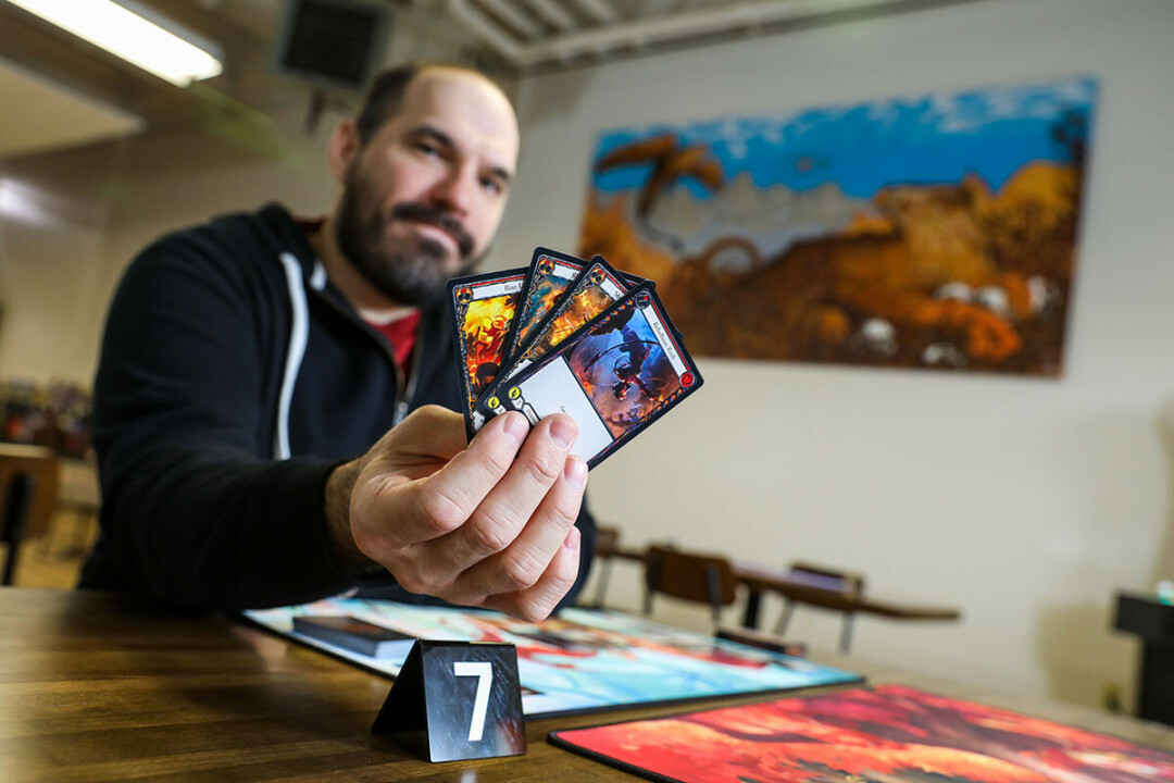 GIVE YOURSELF A HAND. John Koenig recently opened Undercity Games in Banbury Place.