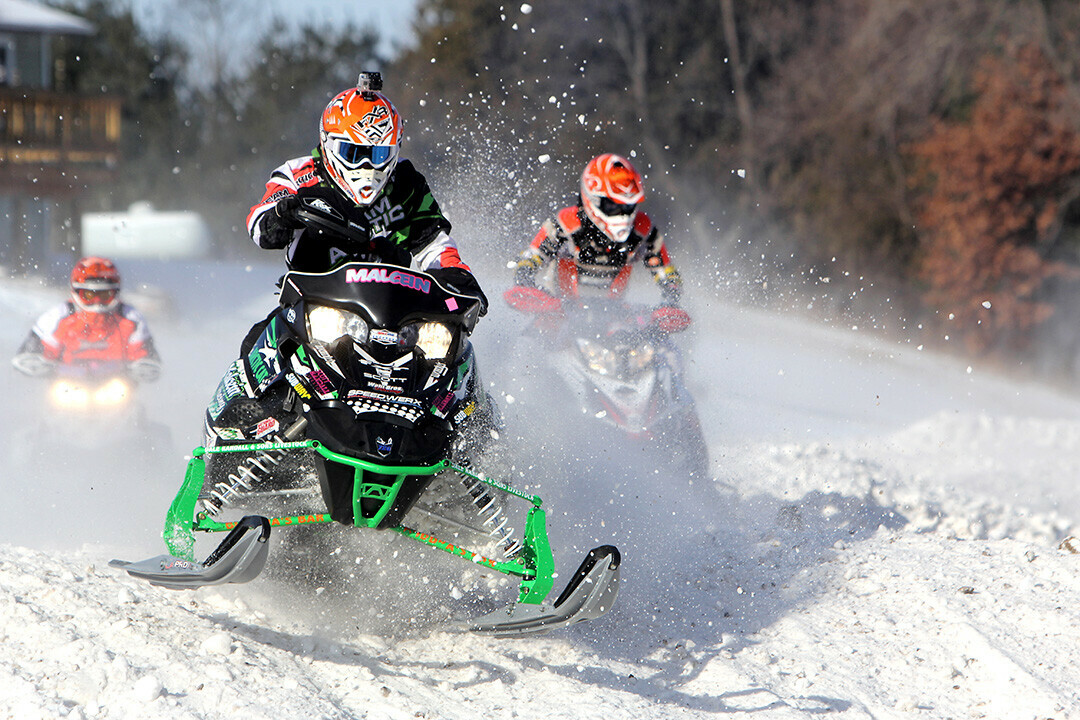 SNOW MORE FUN? Snowmobiling and other kinds of winter recreation have been hit hard by a lack of snow in much of Wisconsin this winter. (File photo by Andrea Paulseth)