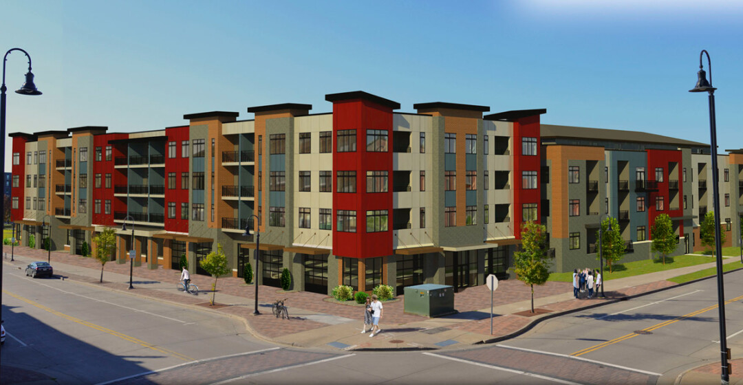 Commonweal Development’s conceptual drawing of Block 7 development in downtown Eau Claire