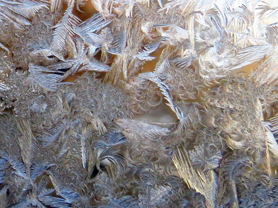 Window Frost Close-up