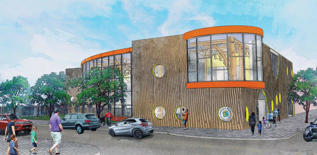 The latest architectural rendering of the now under-construction new Children's Museum of Eau Claire. (Submitted image)