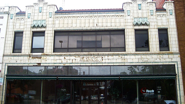 Plans to build the Confluence center would require the demolition of a number of buildings, including 6 S. Barstow St., often called the Kline Building after its original occupant, Kline’s Department Store. 