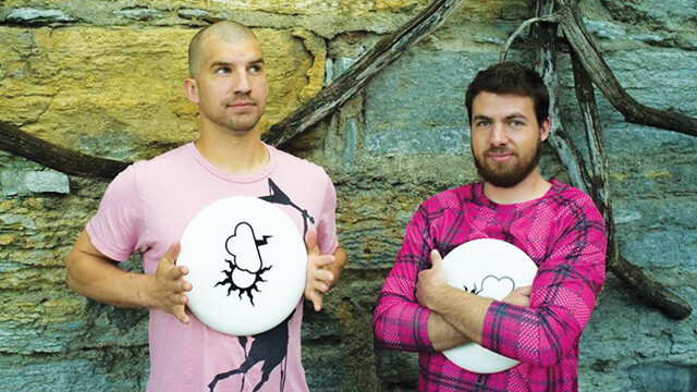 BREAK IT DOWN FOR ME, FELLAS. Ultimate Frisbee afficionados Chris Schasse, left, and James Wagner are the creative team behind The Break Side, a web series about their favorite sport.