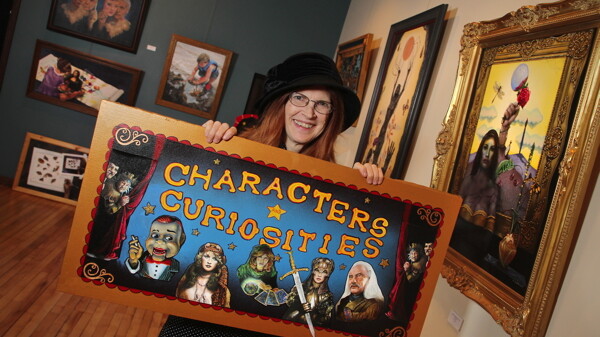 A WALK ON THE DARK SIDE. C.J. Conner’s show called “Characters and Curiosities” is currently on display at the V1 Gallery. Conner imagines mystical beings and characters to life from her studio in Chetek.