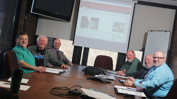 HEART OF THE POST. The Chippewa Valley Post, a local news website, (softly) re-launched on February 2. Above: the site’s main editorial staff.