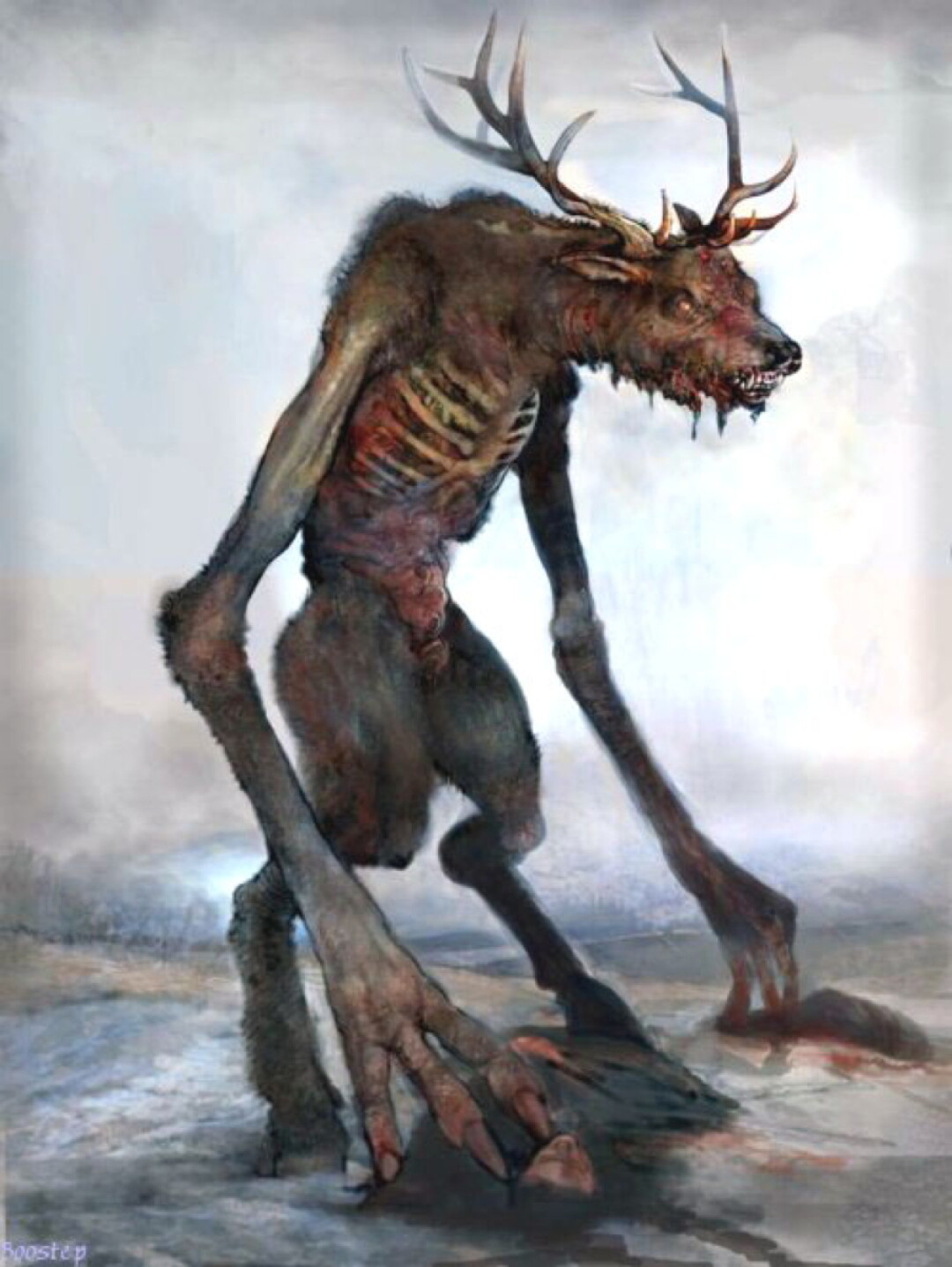 Behold the freaky zombie deer thing of legend!