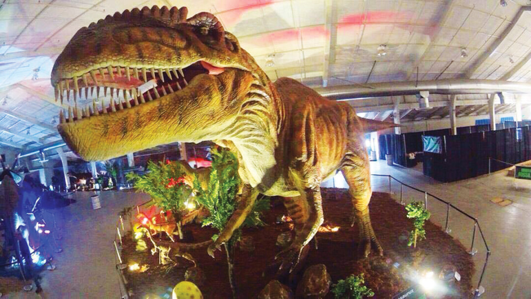 WELCOME TO JURASSIC MOBILE PARK. The Northern Wisconsin State Fairgrounds in Chippewa Falls will be home to Velociraptors, Tyrannosaurus Rexes, Kosmoceratopses and more August 27 and 28.