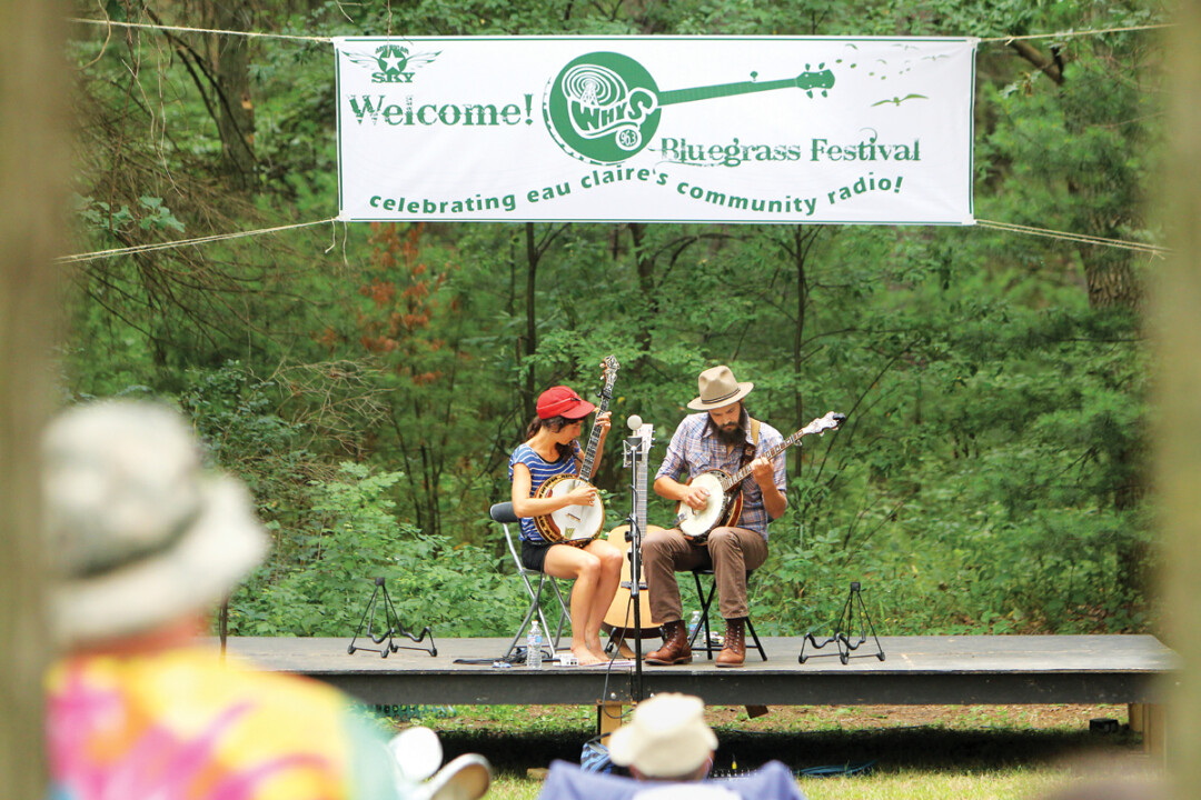 A GREEN SPACE FOR BLUEGRASS. Returning to Altoona Country Park this month, WHYS Radio’s annual Bluegrass Festival is a low key celebration of music, food, and more. Above: The Lowest Pair. Right: Nick Seeger.