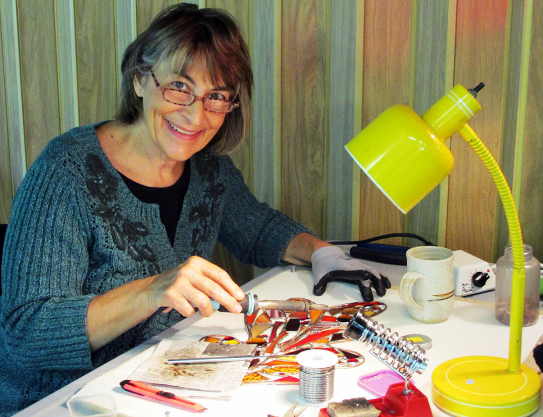 Stained glass artist Kathy Cernohous (Morning’s Reflections) is part of the fifth annual Yellowstone Art Trail studio tour which includes 27 artists at nine locations.