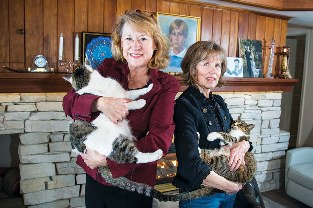 THE CATS ARE OUT OF THE BAG. Best friends of 40 years Jayne Fleming and Betsy Gerdes have partnered on a new book called Magic in the Leaves.