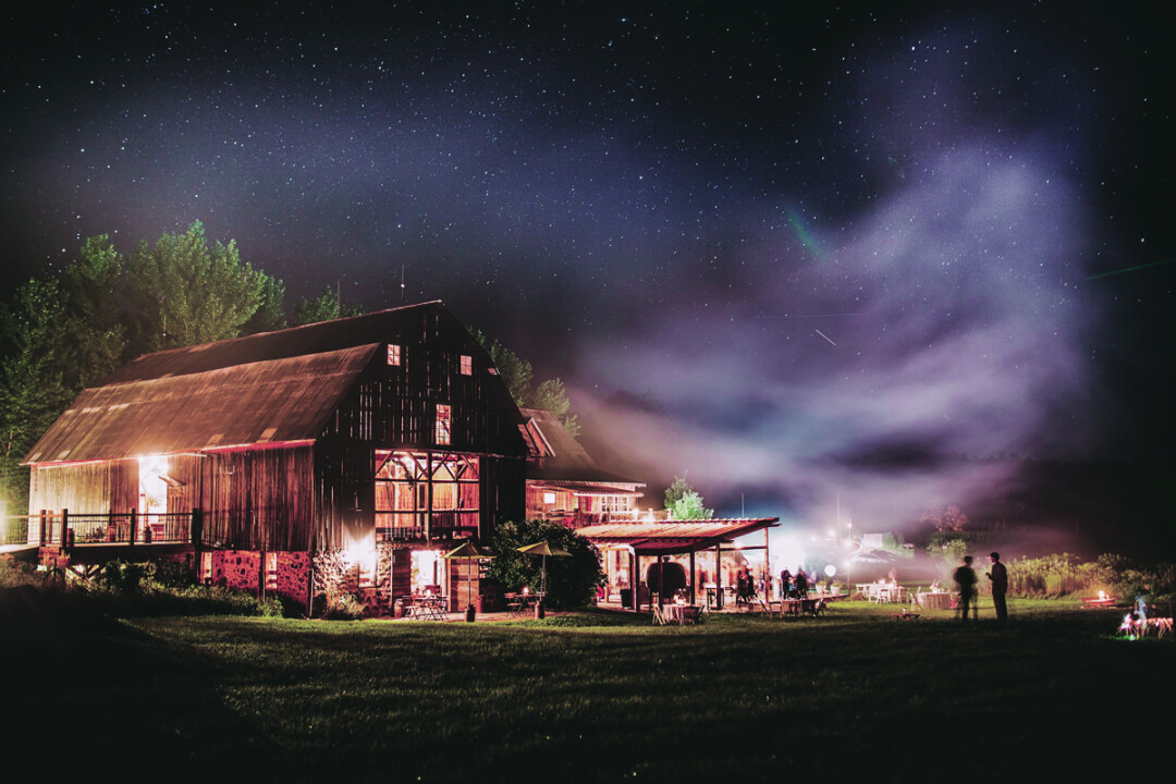 TENDING TO A CROP OF PERFORMANCES. The Enchanted Barn has consistently won Wisconsin Bride’s Best of Awards for Best Outdoor Venue, but is also a regular concert venue thanks to Chris Kroeze.