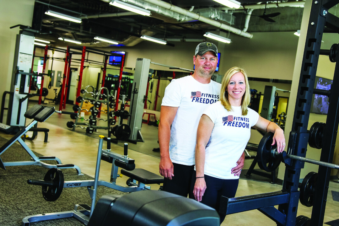 FREE TO BE FIT: Local personal trainer Alisha Lange and her husband, Tim, are the new owners of Fitness Freedom, the gym inside Haymarket Landing in downtown Eau Claire.