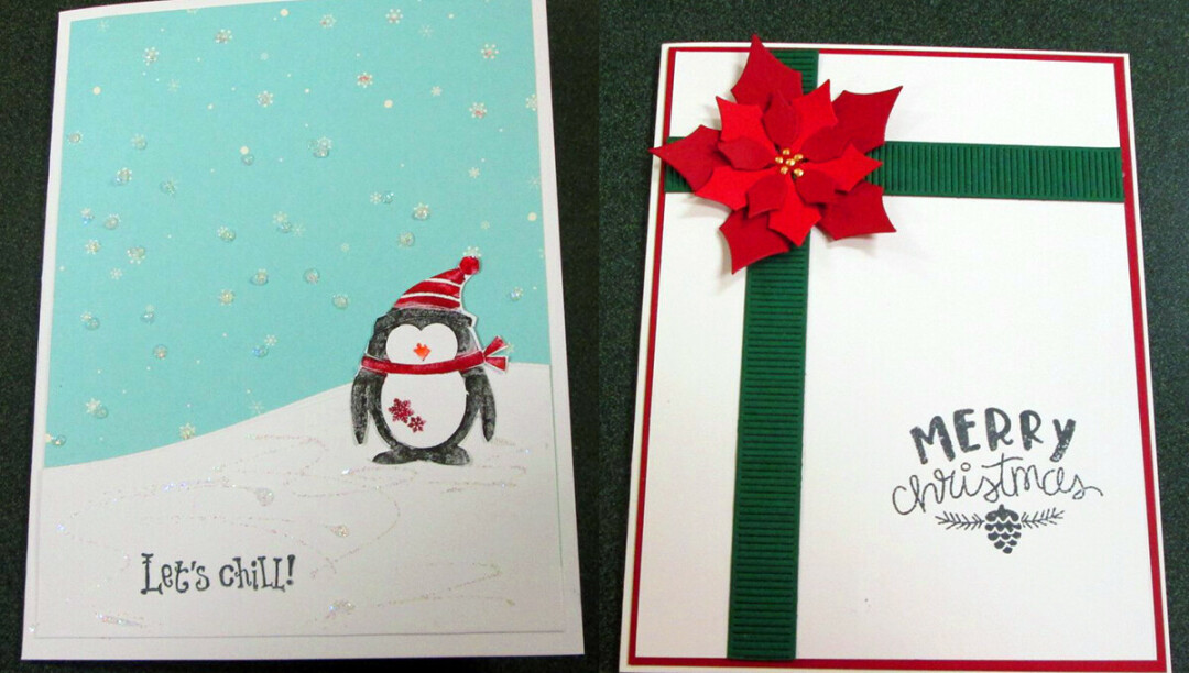SENDING LOVE. This holiday season, consider making your Christmas cards by hand, with help from local stamping shops like Happy Stampers or Picture This. (Submitted photos)