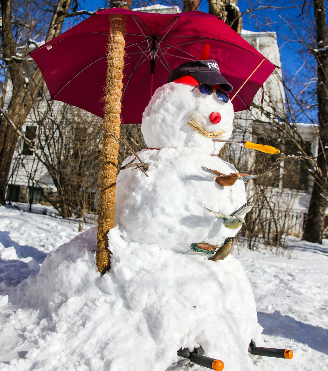 SNOW FUN. When life gives you snow, make a snowman – like this guy from a couple of winters ago.
