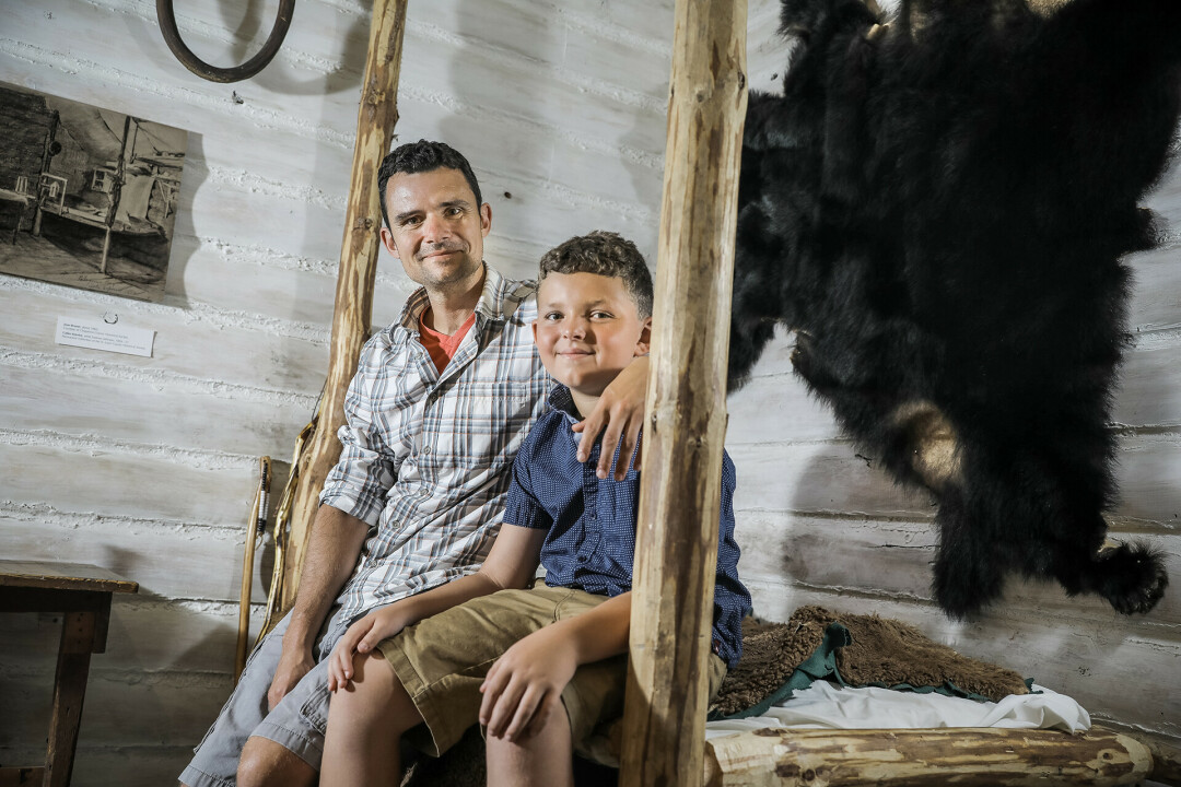 ON THE OREGON TRAIL. Author and UWEC professor B. J. Hollars (left) explored the great American west with his son, Henry (right), which led to his newest nonfiction book, Go West, Young Man. (Photo by Andrea Paulseth)