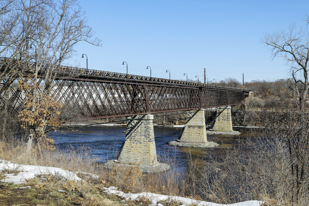 UNTROUBLED BRIDGE OVER UNTROUBLED WATERS. Eau Claire's High Bridge is once again open to the public.