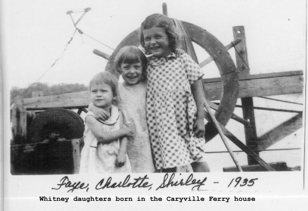 faye charlotte shirley whitney on the caryville ferry