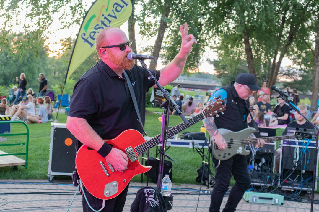 DOWN TO ROCK. FMDown performs at the Sounds Like Summer Concert Series at Phoenix Park. (Submitted photo)