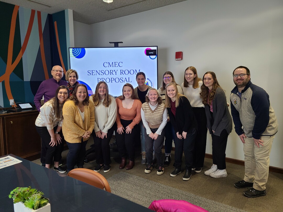FEELING OVERWHELMED? Dr. Kirstin Rossi and a group of students helped design a sensory room for the new Eau Claire Children's Museum. (Submitted Photos)