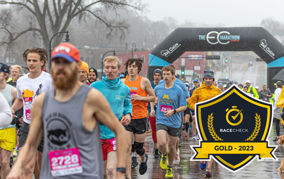 GOLD STATUS. The Eau Claire Marathon earned the Racecheck Gold Award this year.