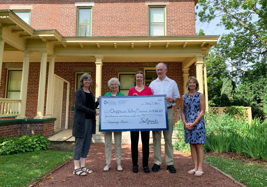 NEW CYCLE, NEW OPPORTUNITIES. The Eau Claire Community Foundation's Community Grant Cycle is now open, and is offering a new option for those experiencing increased need related to expenses. (Photo via Facebook, Chippewa Valley Museum pictured accepting their Community Grant award last year)