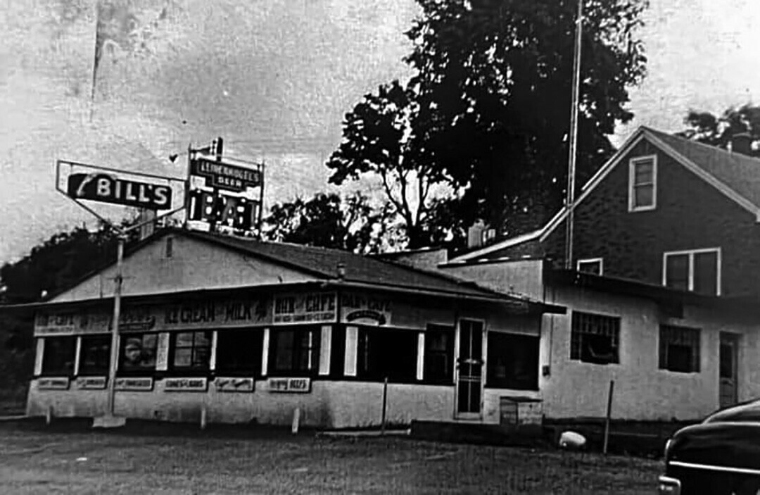 The original Bill's Place, now Cynder's 1st & Goal Saloon, circa 1951. (Submitted photo)