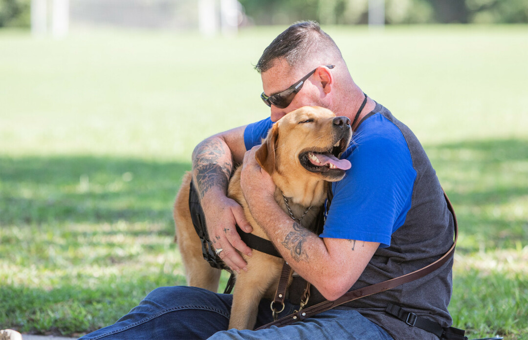 RUN, SCRUFFY, RUN. In support of service dogs in training to support veterans with PTSD, Dogtopia is hosting a fundraiser over Memorial Day Weekend – and it includes a 101-mile run. (Photo via Dogtopia Foundation)