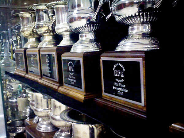 The Forensics trophy case at UW-Eau Claire. Submitted Photo